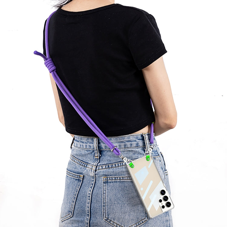 For Samsung Galaxy S25 Ultra 5G GKK Space Series Full Coverage Phone Case with Crossbody Rope(Purple) - Galaxy S25 Ultra 5G Cases by GKK | Online Shopping UK | buy2fix