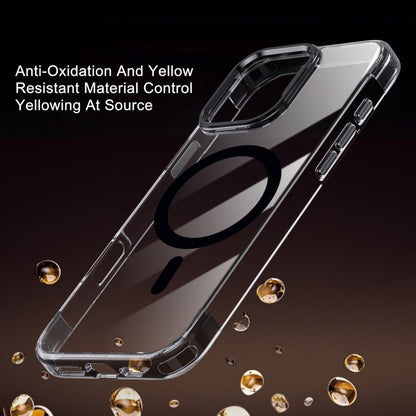 For iPhone 16 Pro Max Jazz 3 in 1 Magnetic MagSafe Crystal Phone Case(Transparent Purple) - iPhone 16 Pro Max Cases by buy2fix | Online Shopping UK | buy2fix