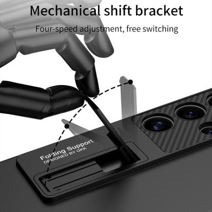 For Samsung Galaxy S25 Ultra 5G GKK Ultra-thin Shockproof Phone Case with Holder / Pen(Black) - Galaxy S25 Ultra 5G Cases by GKK | Online Shopping UK | buy2fix
