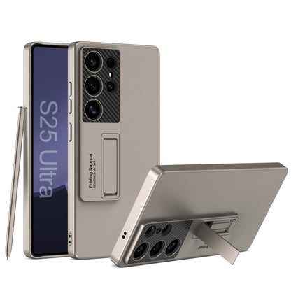 For Samsung Galaxy S25 Ultra 5G GKK Ultra-thin Shockproof Phone Case with Holder / Pen(Titanium Gray) - Galaxy S25 Ultra 5G Cases by GKK | Online Shopping UK | buy2fix