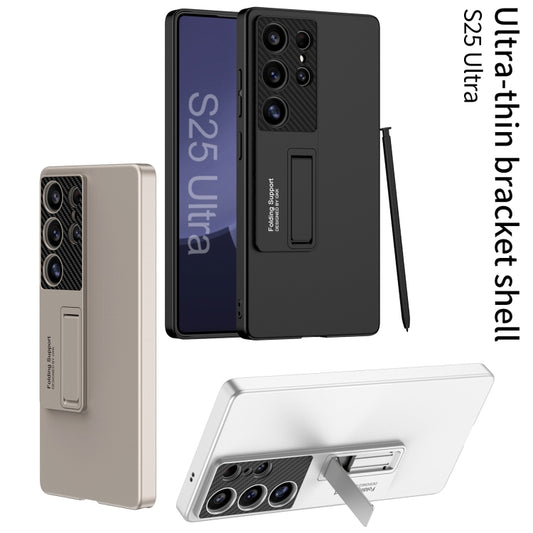 For Samsung Galaxy S25 Ultra 5G GKK Ultra-thin Shockproof Phone Case with Holder / Pen(Titanium Gray) - Galaxy S25 Ultra 5G Cases by GKK | Online Shopping UK | buy2fix