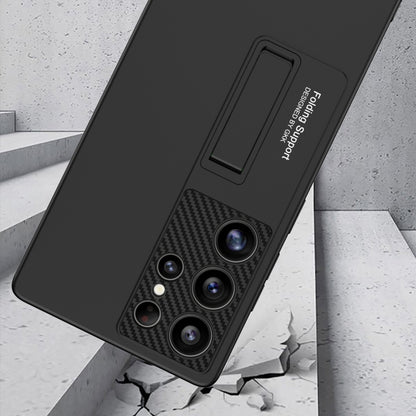 For Samsung Galaxy S25 Ultra 5G GKK Ultra-thin Shockproof Phone Case with Holder / Pen(Titanium Gray) - Galaxy S25 Ultra 5G Cases by GKK | Online Shopping UK | buy2fix