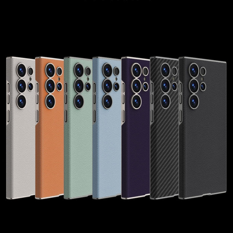 For Samsung Galaxy S25 Ultra 5G GKK Skin-feeling Leather Curved Phone Case(Titanium Gray) - Galaxy S25 Ultra 5G Cases by GKK | Online Shopping UK | buy2fix