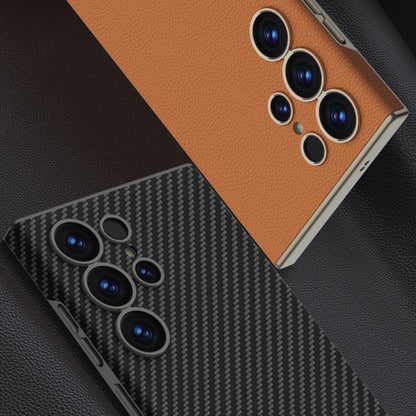 For Samsung Galaxy S25 Ultra 5G GKK Skin-feeling Leather Curved Phone Case(Titanium Gray) - Galaxy S25 Ultra 5G Cases by GKK | Online Shopping UK | buy2fix