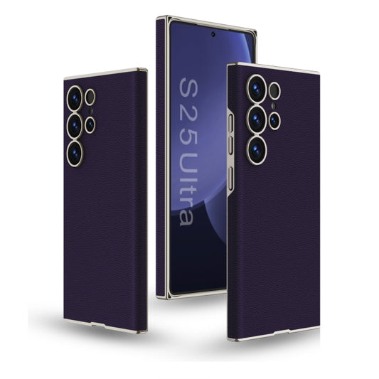 For Samsung Galaxy S25 Ultra 5G GKK Skin-feeling Leather Curved Phone Case(Purple) - Galaxy S25 Ultra 5G Cases by GKK | Online Shopping UK | buy2fix