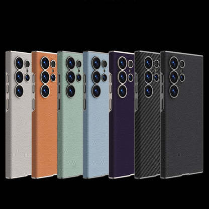 For Samsung Galaxy S25 Ultra 5G GKK Skin-feeling Leather Curved Phone Case(Purple) - Galaxy S25 Ultra 5G Cases by GKK | Online Shopping UK | buy2fix