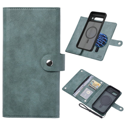For Google Pixel 8a ViLi GVB Series MagSafe Magnetic RFID Leather Phone Case(Green) - Google Cases by ViLi | Online Shopping UK | buy2fix