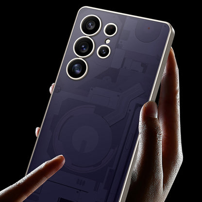 For Samsung Galaxy S25 Ultra 5G GKK AG Craft Skin Feel Circuit Diagram Edition Full Coverage Phone Case(Purple) - Galaxy S25 Ultra 5G Cases by GKK | Online Shopping UK | buy2fix
