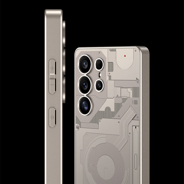 For Samsung Galaxy S25 Ultra 5G GKK AG Craft Skin Feel Circuit Diagram Edition Full Coverage Phone Case(Titanium Gray) - Galaxy S25 Ultra 5G Cases by GKK | Online Shopping UK | buy2fix