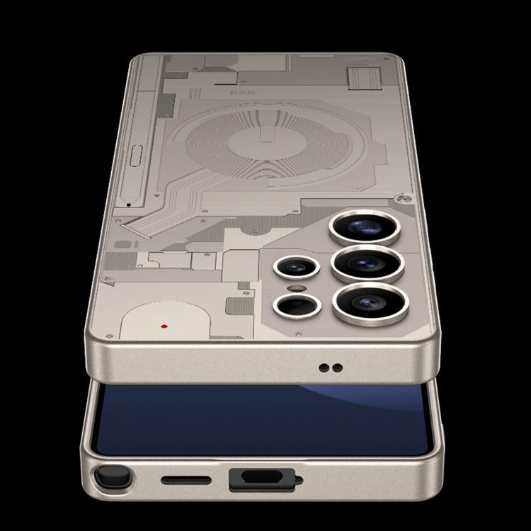 For Samsung Galaxy S25 Ultra 5G GKK AG Craft Skin Feel Circuit Diagram Edition Full Coverage Phone Case(Titanium Gray) - Galaxy S25 Ultra 5G Cases by GKK | Online Shopping UK | buy2fix