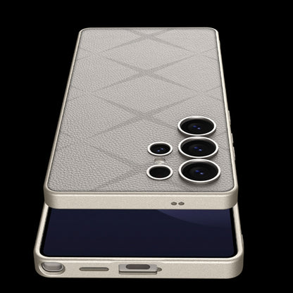 For Samsung Galaxy S25 Ultra 5G GKK Asterism Metal Paint Skin Feel Leather Full Coverage Phone Case(Purple) - Galaxy S25 Ultra 5G Cases by GKK | Online Shopping UK | buy2fix