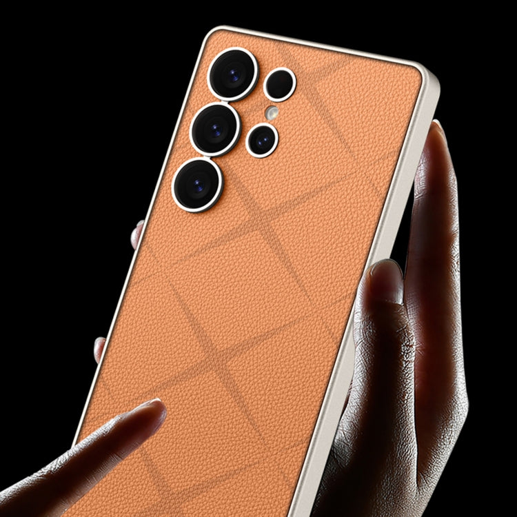 For Samsung Galaxy S25 Ultra 5G GKK Asterism Metal Paint Skin Feel Leather Full Coverage Phone Case(Purple) - Galaxy S25 Ultra 5G Cases by GKK | Online Shopping UK | buy2fix