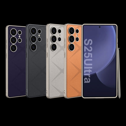 For Samsung Galaxy S25 Ultra 5G GKK Asterism Metal Paint Skin Feel Leather Full Coverage Phone Case(Black) - Galaxy S25 Ultra 5G Cases by GKK | Online Shopping UK | buy2fix