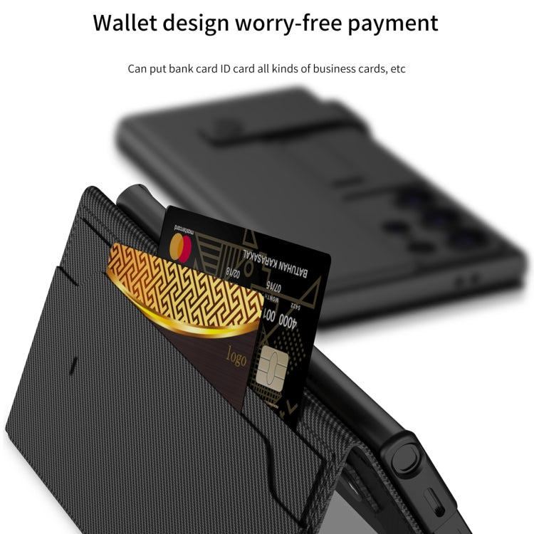 For Samsung Galaxy S25 5G GKK Flip Wallet Leather Phone Case(Black) - Galaxy S25 5G Cases by GKK | Online Shopping UK | buy2fix
