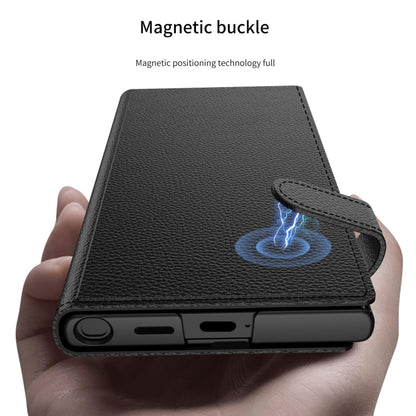 For Samsung Galaxy S25 5G GKK Flip Wallet Leather Phone Case(Black) - Galaxy S25 5G Cases by GKK | Online Shopping UK | buy2fix