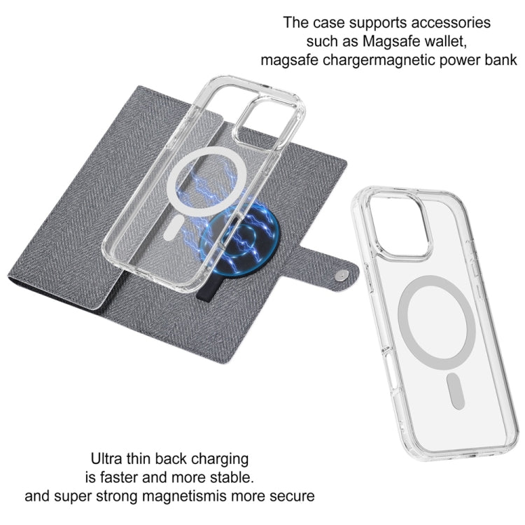 For iPhone 14 Plus ViLi GBS-C Series MagSafe Magnetic RFID Leather Flip Phone Case(Black) - iPhone 14 Plus Cases by ViLi | Online Shopping UK | buy2fix