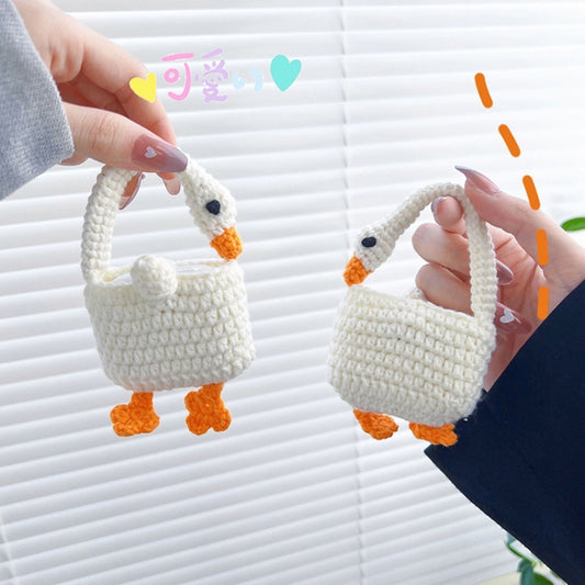 For AirPods 4 Plush Earphone Protective Soft Case(Button Bear) - For AirPods 4 by buy2fix | Online Shopping UK | buy2fix