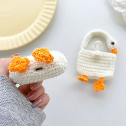 For AirPods Pro 2 / Pro Plush Earphone Protective Soft Case(Button Bear) - For AirPods Pro by buy2fix | Online Shopping UK | buy2fix