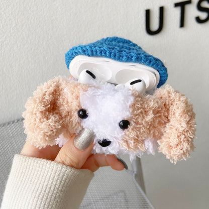 For AirPods Pro 2 / Pro Plush Earphone Protective Soft Case(Button Bear) - For AirPods Pro by buy2fix | Online Shopping UK | buy2fix