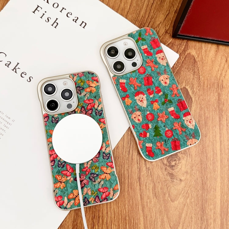 For iPhone 16 Pro Max Denior A18 Paint MagSafe Phone Case(Christmas) by Denior