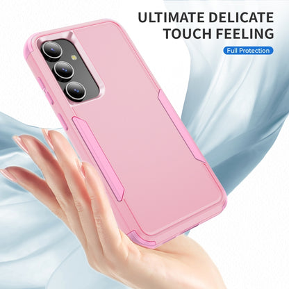For Samsung Galaxy S25 5G TPU + PC Shockproof Protective Phone Case(Pink) by buy2fix