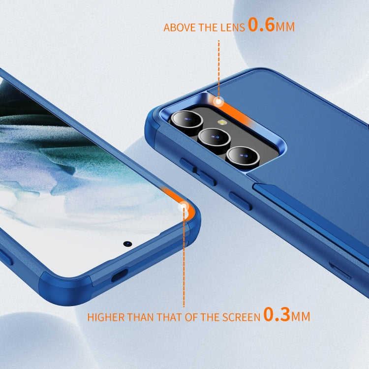 For Samsung Galaxy S25 5G TPU + PC Shockproof Protective Phone Case(Royal Blue) by buy2fix