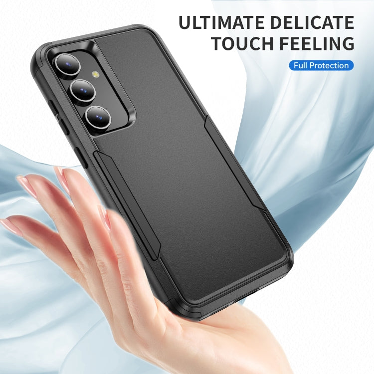 For Samsung Galaxy S25 5G TPU + PC Shockproof Protective Phone Case(Black) by buy2fix