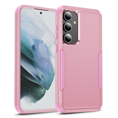 For Samsung Galaxy S25+ 5G TPU + PC Shockproof Protective Phone Case(Pink) by buy2fix