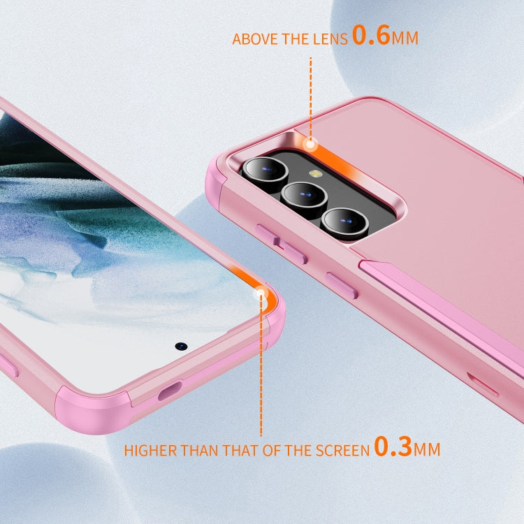 For Samsung Galaxy S25+ 5G TPU + PC Shockproof Protective Phone Case(Pink) by buy2fix