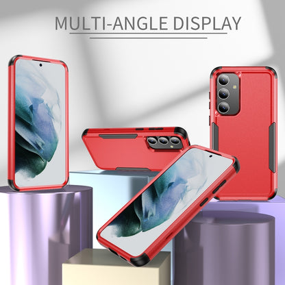 For Samsung Galaxy S25+ 5G TPU + PC Shockproof Protective Phone Case(Red + Black) by buy2fix