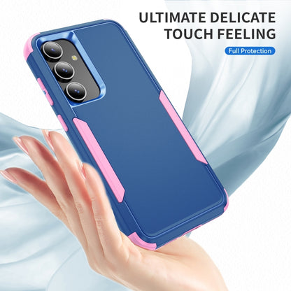 For Samsung Galaxy S25+ 5G TPU + PC Shockproof Protective Phone Case(Royal Blue + Pink) by buy2fix
