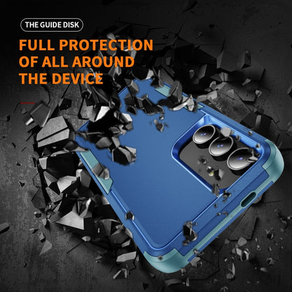 For Samsung Galaxy S25+ 5G TPU + PC Shockproof Protective Phone Case(Royal Blue + Grey Green) by buy2fix
