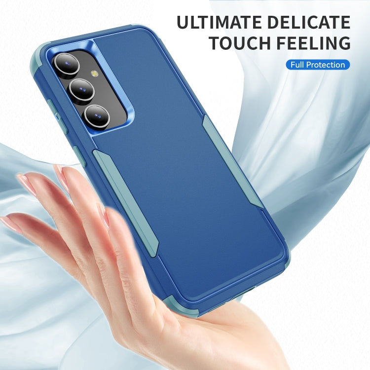 For Samsung Galaxy S25+ 5G TPU + PC Shockproof Protective Phone Case(Royal Blue + Grey Green) by buy2fix