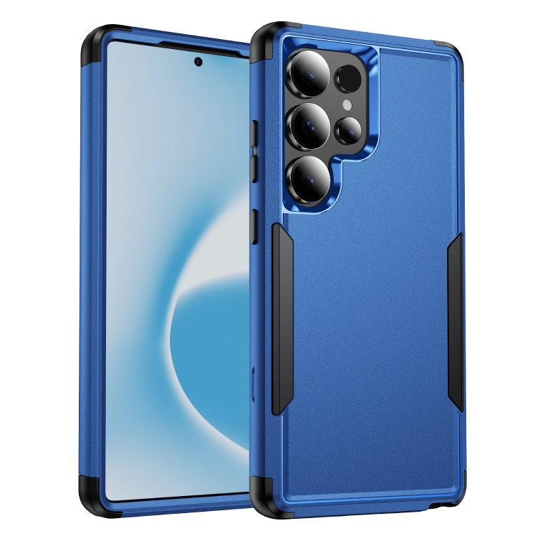 For Samsung Galaxy S25 Ultra 5G TPU + PC Shockproof Protective Phone Case(Royal Blue + Black) by buy2fix
