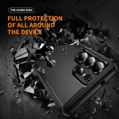 For Samsung Galaxy S25 Ultra 5G TPU + PC Shockproof Protective Phone Case(Black) by buy2fix