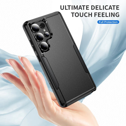 For Samsung Galaxy S25 Ultra 5G TPU + PC Shockproof Protective Phone Case(Black) by buy2fix