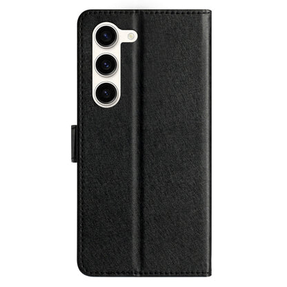 For Samsung Galaxy S25+ 5G Silk Texture Horizontal Flip Leather Phone Case(Black) by buy2fix