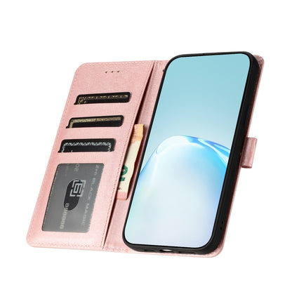 For Samsung Galaxy S25+ 5G Silk Texture Horizontal Flip Leather Phone Case(Rose Gold) by buy2fix