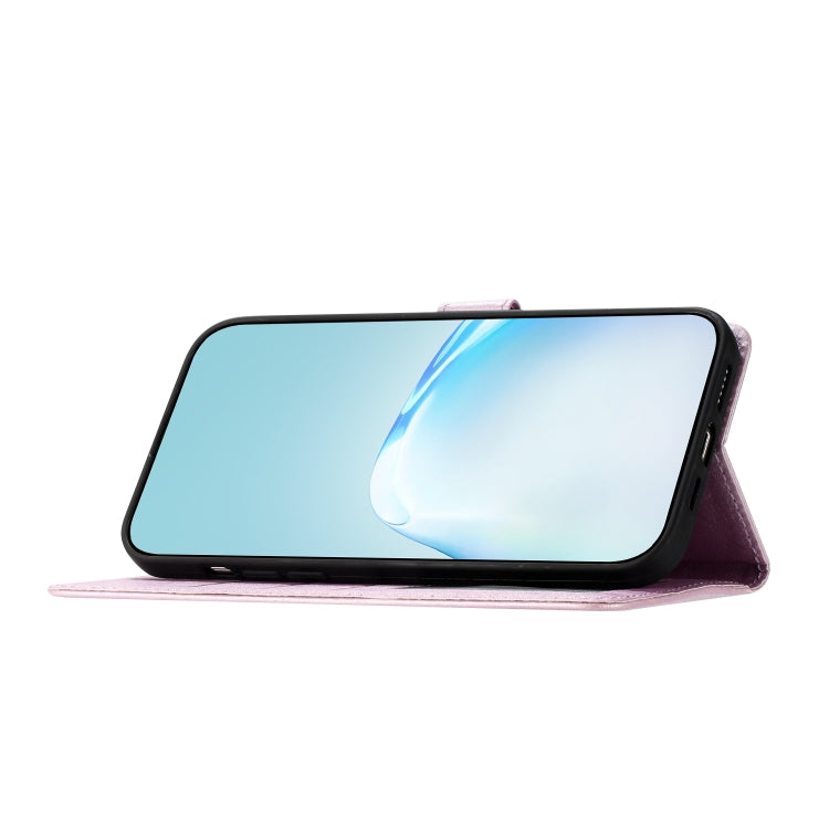 For Samsung Galaxy S25+ 5G Silk Texture Horizontal Flip Leather Phone Case(Rose Pink) by buy2fix