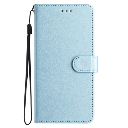 For Samsung Galaxy S25 Ultra 5G Silk Texture Horizontal Flip Leather Phone Case(Light Blue) by buy2fix
