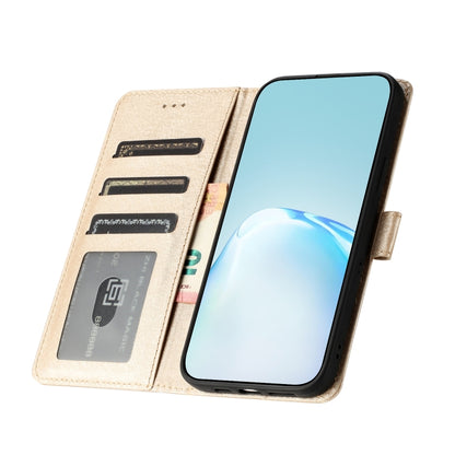 For Samsung Galaxy S25 Ultra 5G Silk Texture Horizontal Flip Leather Phone Case(Gold) by buy2fix