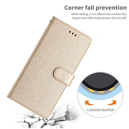 For Samsung Galaxy S25 Ultra 5G Silk Texture Horizontal Flip Leather Phone Case(Gold) by buy2fix