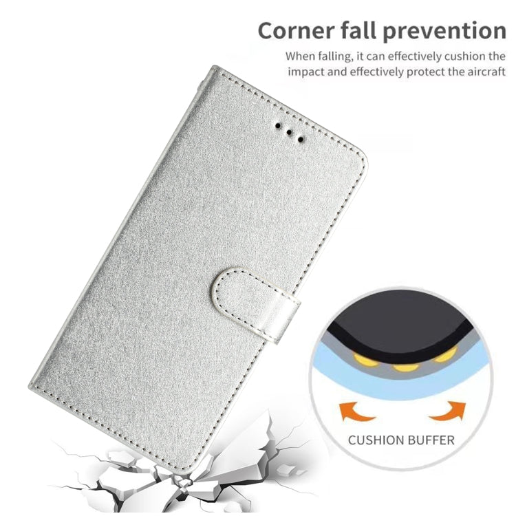 For Samsung Galaxy S25 Ultra 5G Silk Texture Horizontal Flip Leather Phone Case(Silver) by buy2fix