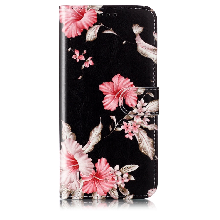 For Samsung Galaxy S25 5G Colored Drawing Marble Pattern Leather Phone Case(Azalea) by buy2fix