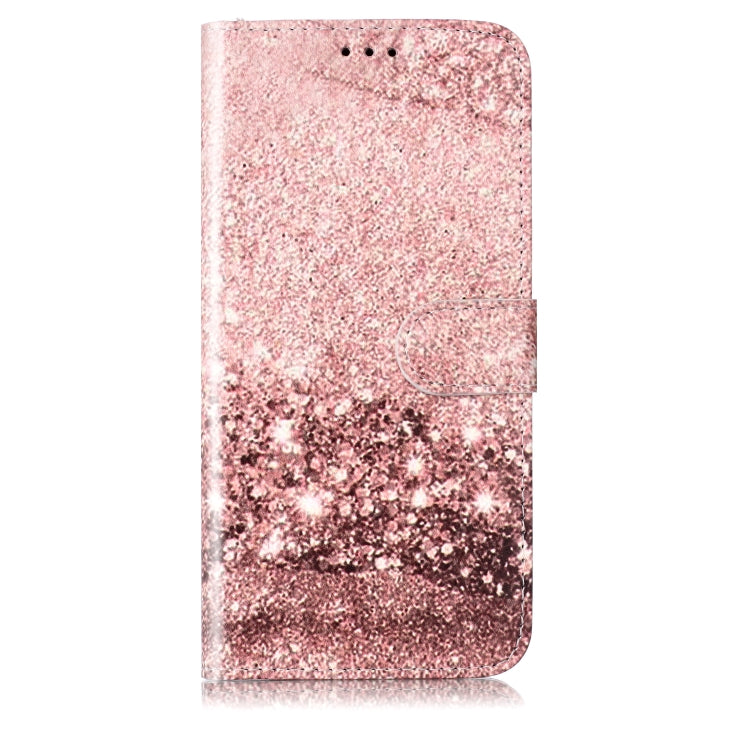 For Samsung Galaxy S25 5G Colored Drawing Marble Pattern Leather Phone Case(Rose Gold) by buy2fix