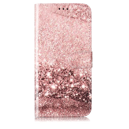 For Samsung Galaxy S25 5G Colored Drawing Marble Pattern Leather Phone Case(Rose Gold) by buy2fix