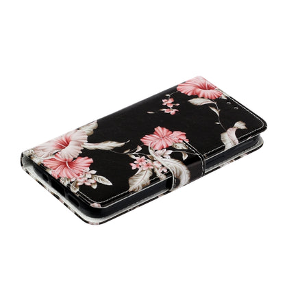 For Samsung Galaxy S25+ 5G Colored Drawing Marble Pattern Leather Phone Case(Azalea) by buy2fix
