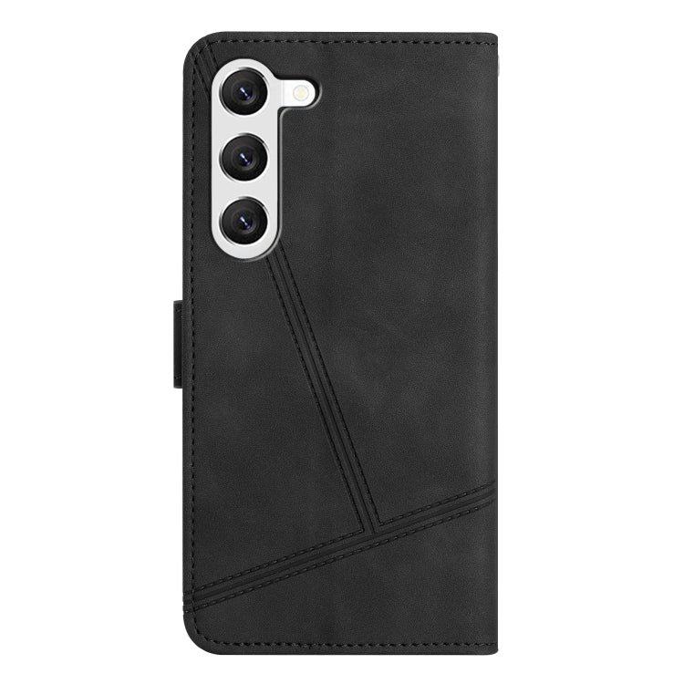 For Samsung Galaxy S25 5G Skin-feel Stitching Leather Phone Case(Black) by buy2fix
