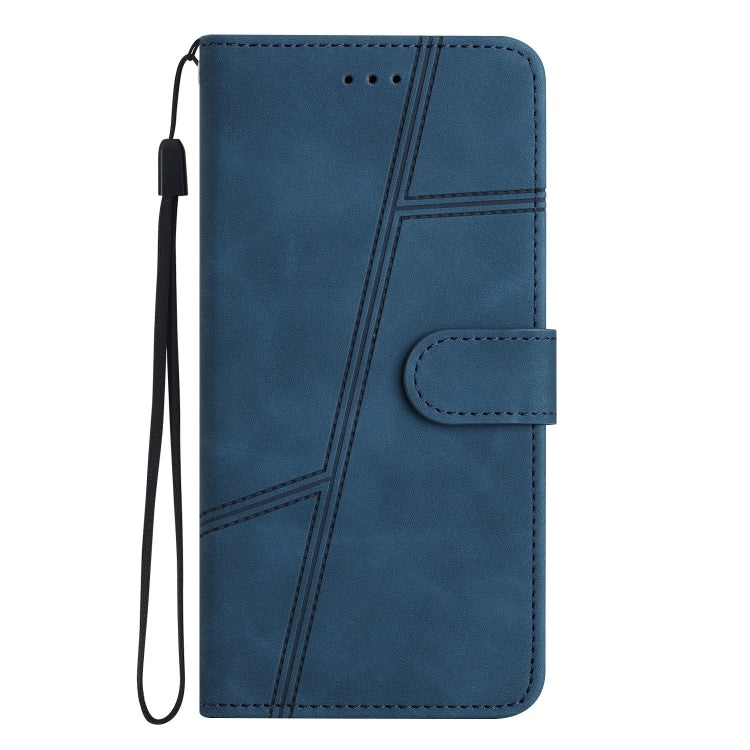 For Samsung Galaxy S25 5G Skin-feel Stitching Leather Phone Case(Blue) by buy2fix