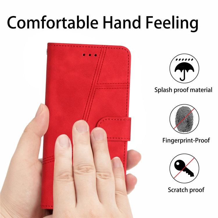 For Samsung Galaxy S25 5G Skin-feel Stitching Leather Phone Case(Red) by buy2fix